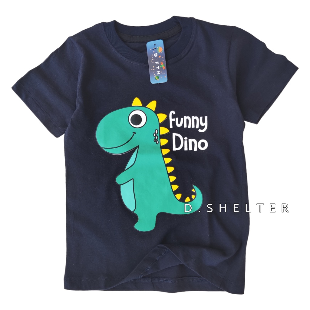 KAOS ANAK D'FTH NAVY T-REX / KAOS ANAK DINO T-REX / KAOS ANAK LAKI LAKI / KAOS ANAK PEREMPUAN