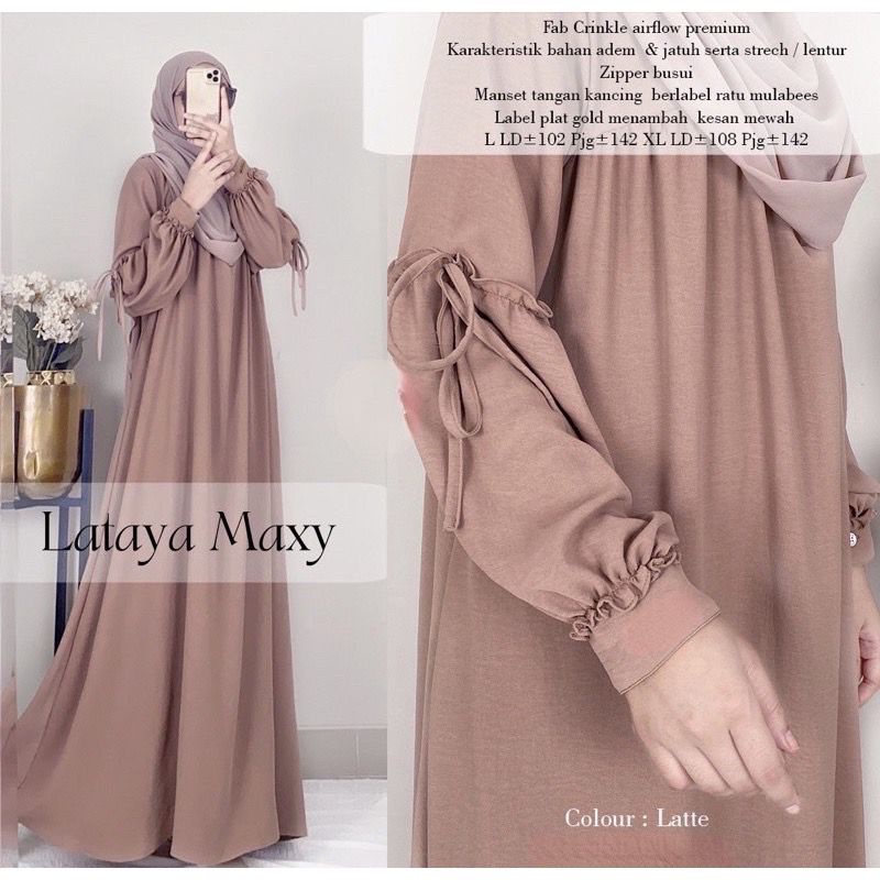 (DBY) GAMIS LENGAN REMPEL ROSE DRESS WANITA CRINCLE AIRFLOW