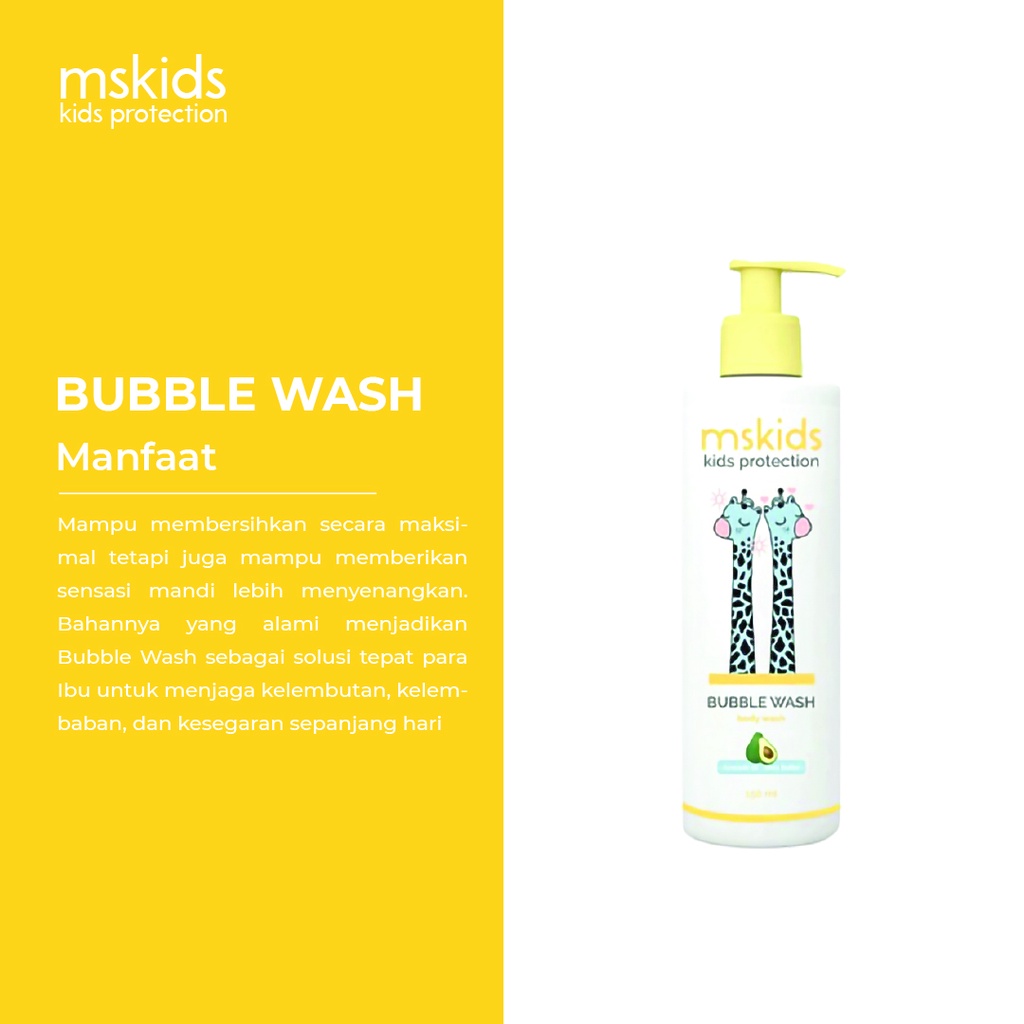 MS Glow Kids Original Bubble Wash MS Kids by ms.glowofficialbandung