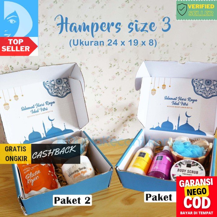 

Hampers Ramadhan Lebaran Paket Body Parcel Hadiah Lebaran Size 3 - Paket 1 TDK33