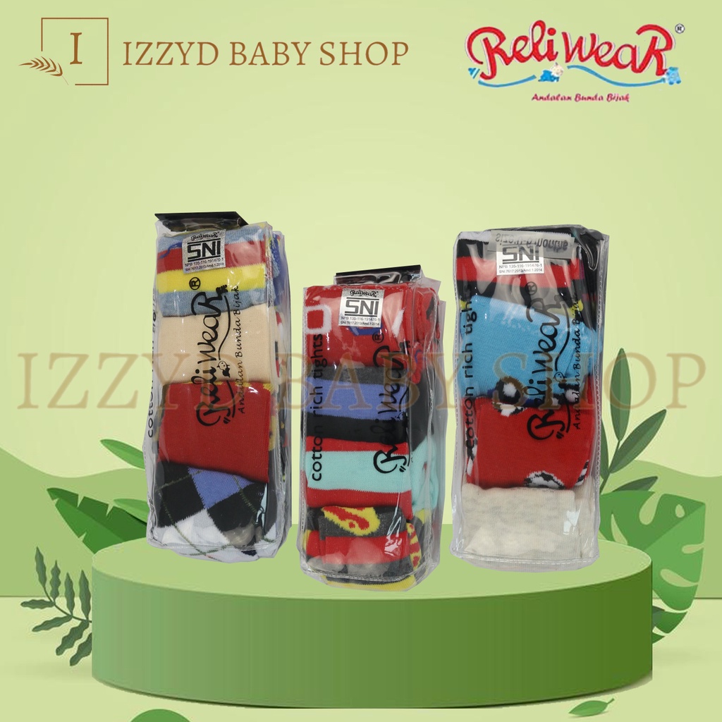 Legging Bayi Baby boy 0-12months 6-12 Bulan Reliable Reliwear polos motif halus