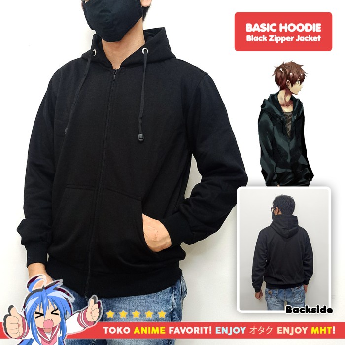 ⭐BISA COD⭐ Jaket Bomber Anime Tokyo Revengers Tokyo Manji Kai Winter Mikey Draken - Hoodie Hitam, XL