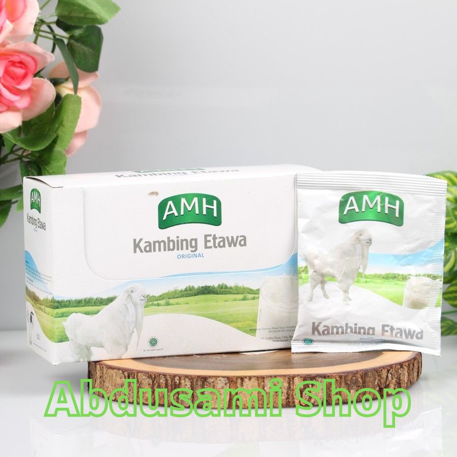 

SUSU KAMBING ETAWA AMH ORIGINAL RASA VANILA 10 Sachet KEMASAN BOX
