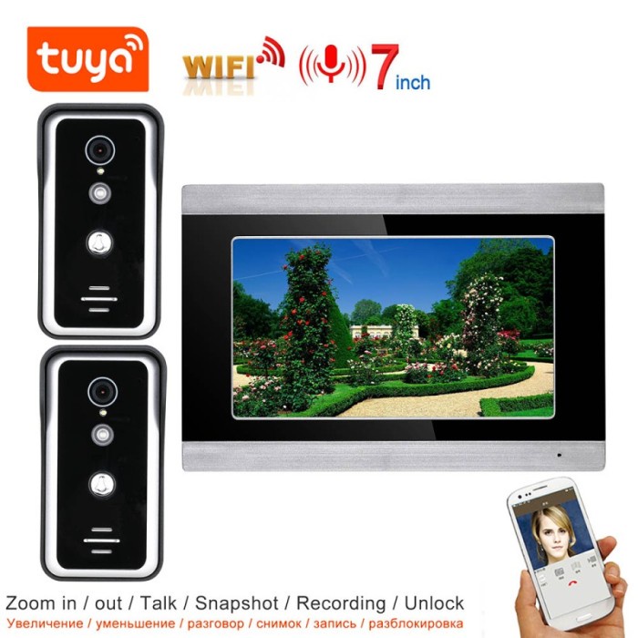TUYA Video Intercom WIFI Video Bel Sistem Telepon Rumah