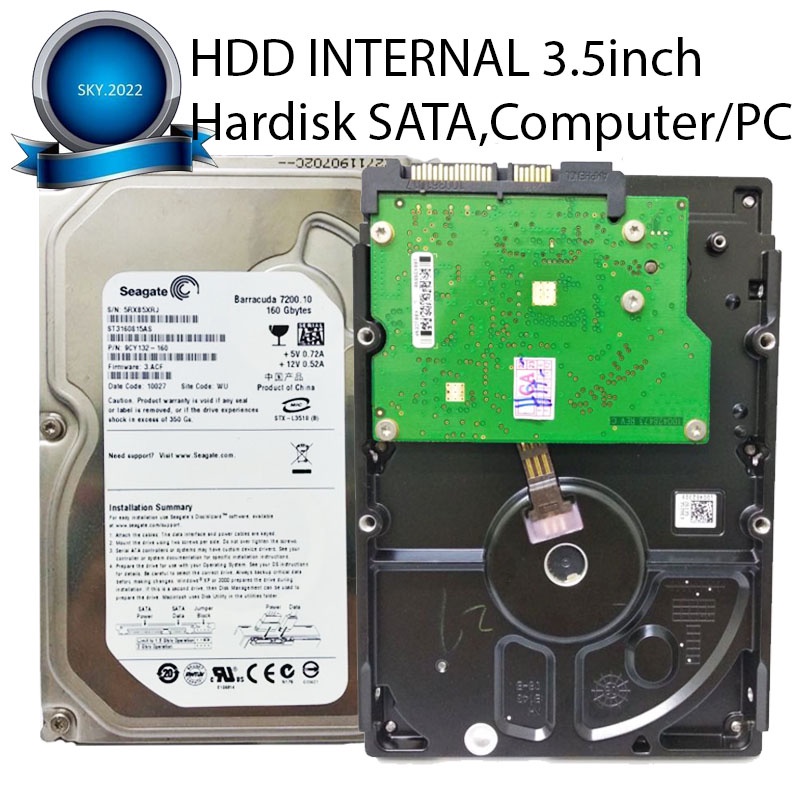 Hardisk / HDD Komputer PC 3.5inh SATA 500gb