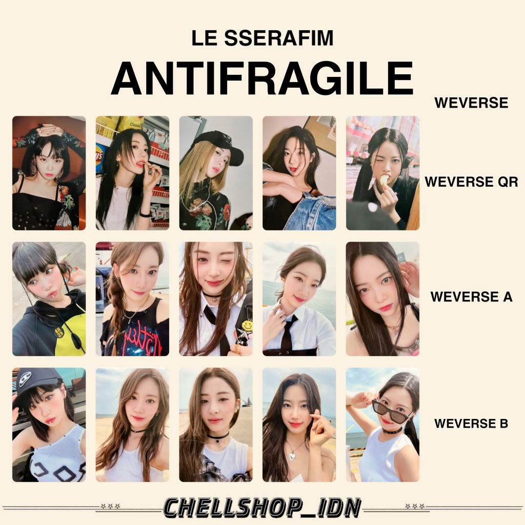 PHOTOCARD LE SSERAFIM ANTIFRAGILE WEVERSE