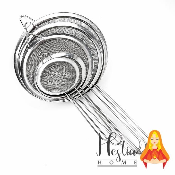 Saringan Kopi Teh Minyak Goreng Halus Strainer Stainless Ayakan Bubuk