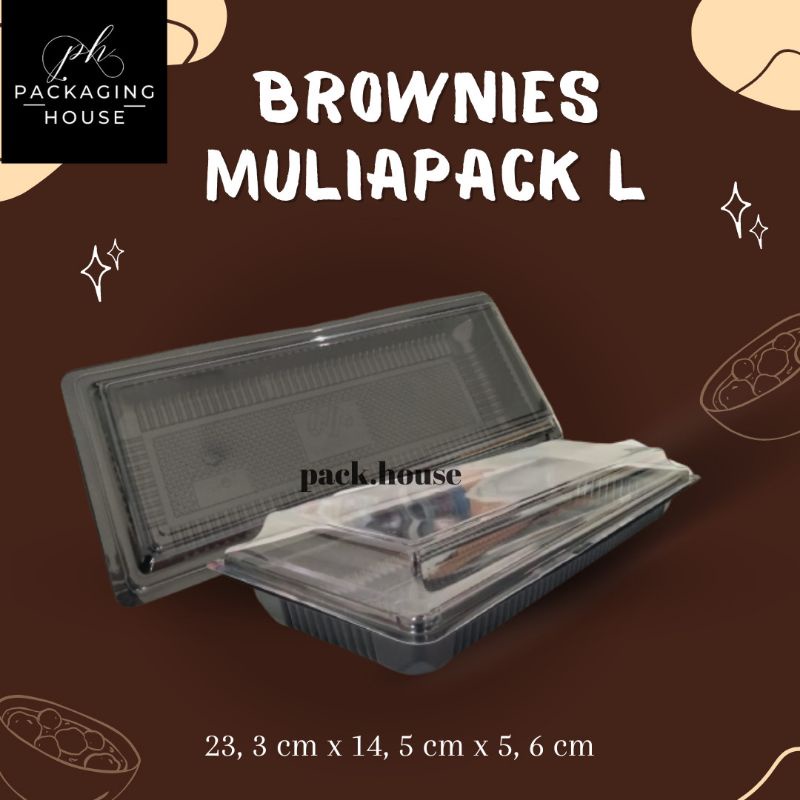 Mika Brownies Muliapack L 10 Pcs / Pack | Mika Brownies Ukuran Besar |