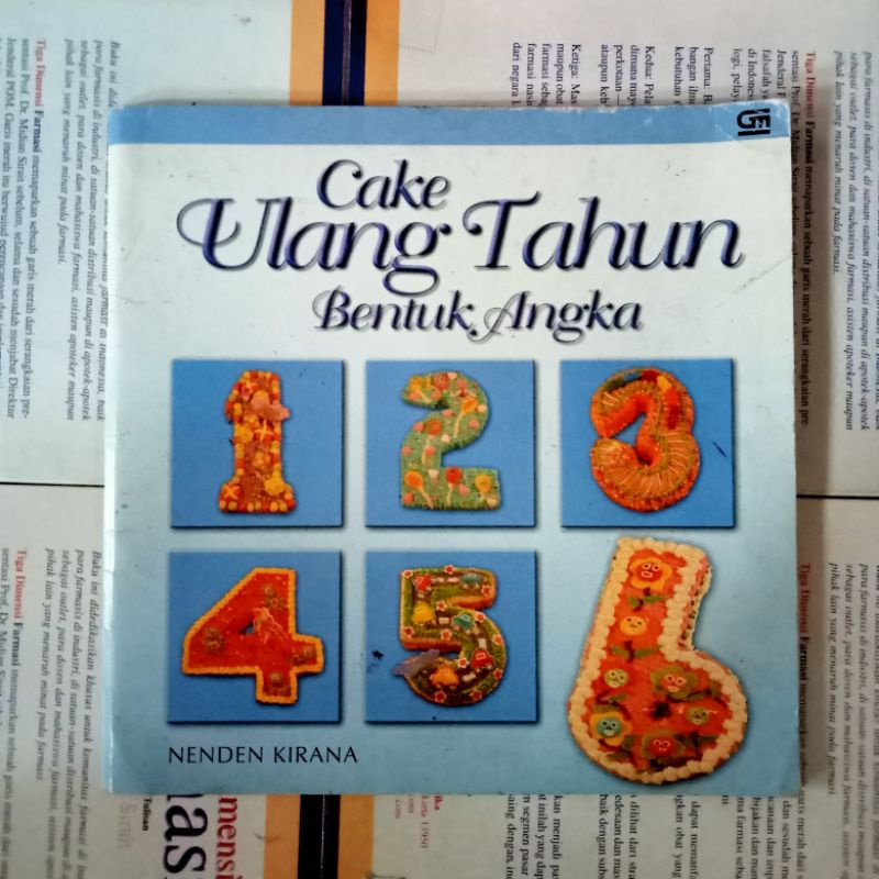 BUKU CAKE ULANG TAHUN BENTUK ANGKA