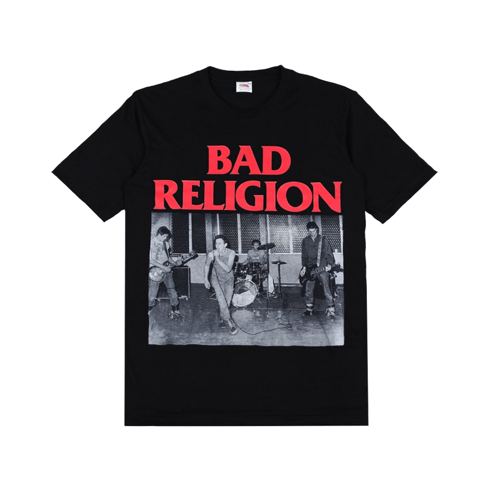 TSHIRT KAOS BAND BAD RELIGION Bootleg Punk/Metal/Pop Fulltag + Fruit Of The Loom Label