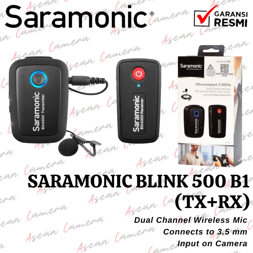 Mic Wireless Saramonic Blink 500 B1 (TX+TR)