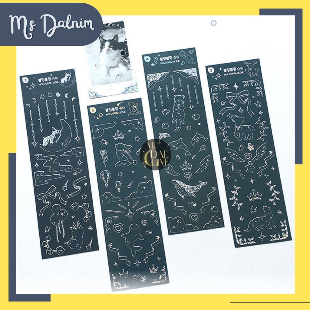 

Stiker Aesthetic Lucu Anti Air Mengkilap Gliter Laser Hologram Animal / Deco Sticker Photocard PC Holder Dekorasi Jurnal Journal Diary Bujo Cartoon Cute Decor HP Kpop Idol Toploader Cahol Jepang Korea Kawaii DIY Planner Scrapbook Craft [ST149]
