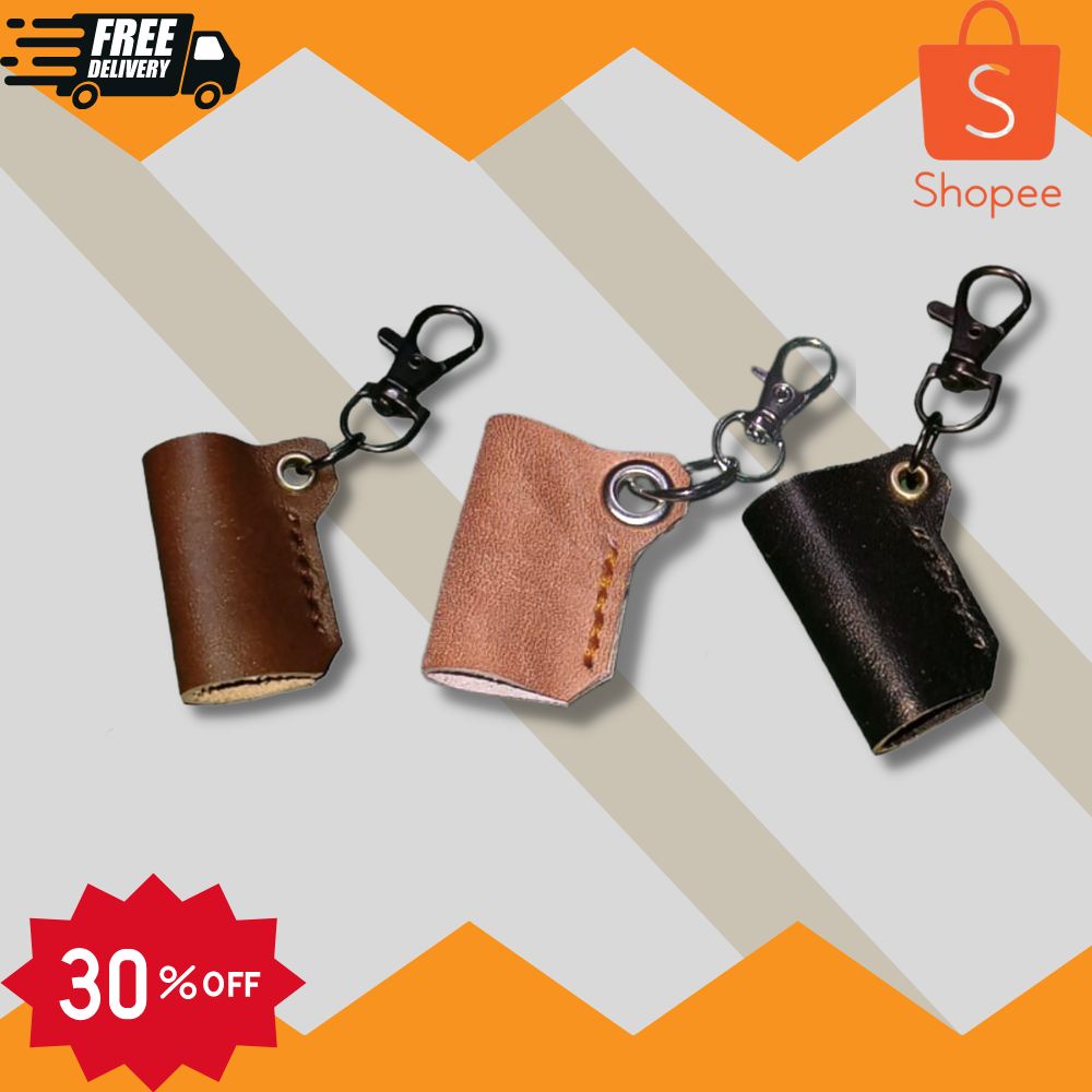 

Gantungan Kalung Tali Pin Pulpen Pensil Kulit Asli (PGH58)