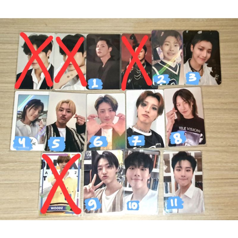 woodz photocard merch, benefit, colorful trauma