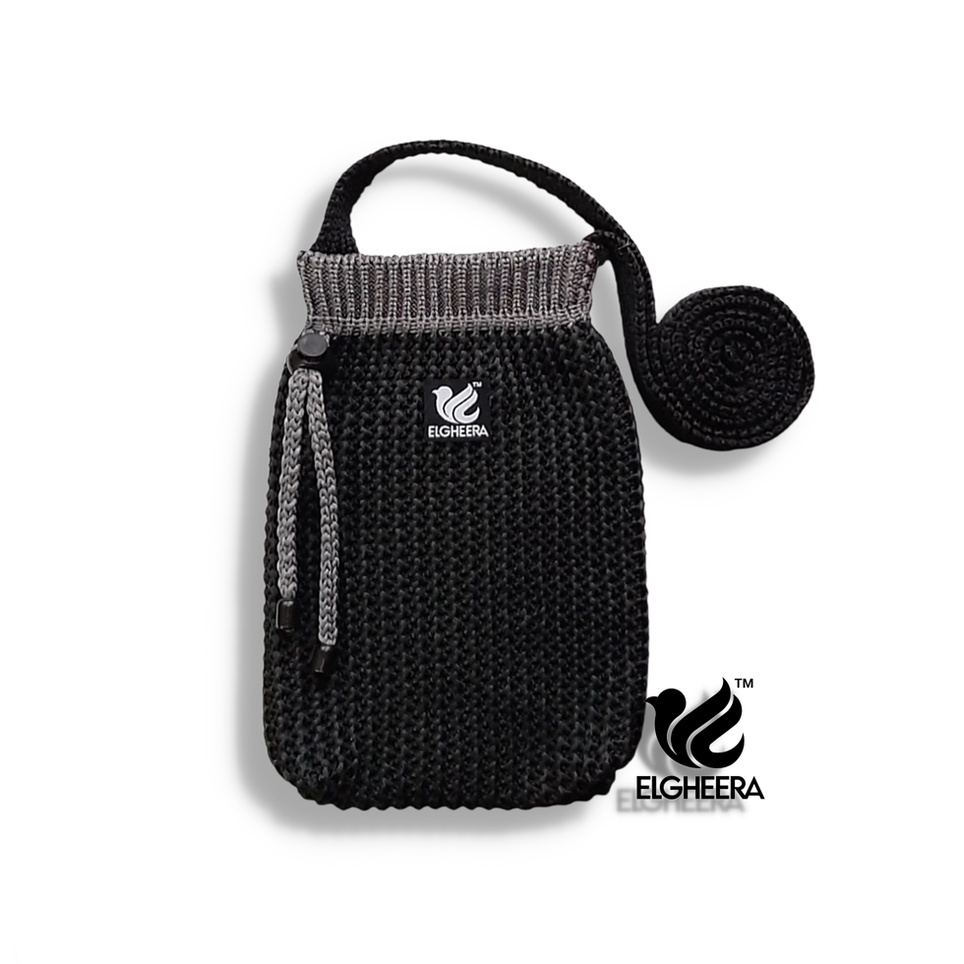 Tas wanita selempang rajut two tone