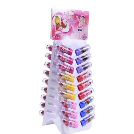 (1 Papan Isi 18 Pcs) LIPSTIK ANAK RASA BUAH