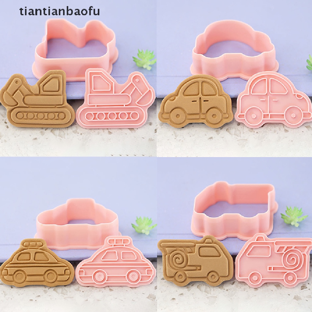 8pcs Cetakan Pemotong Kue / Biskuit Bentuk Truk