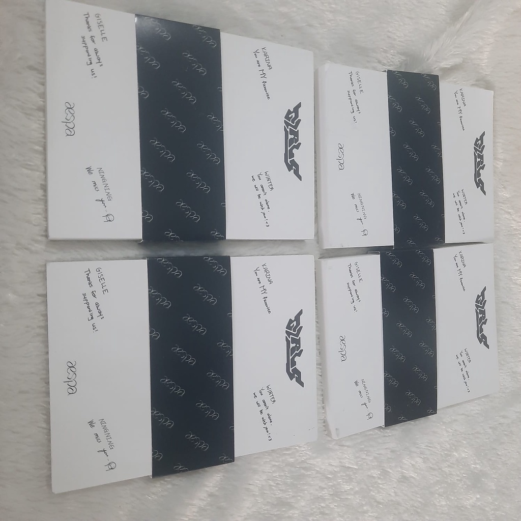 Merch aespa karina giselle winter ningning murah girls deluxe box official notepad
