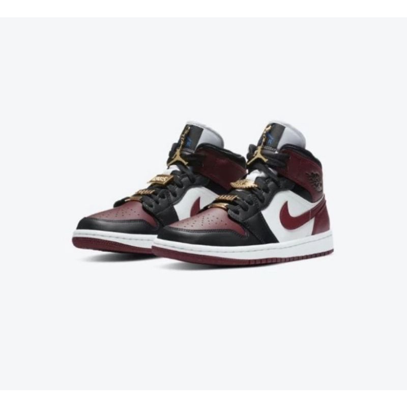 Air Jordan 1 Mid Fearless Black Red