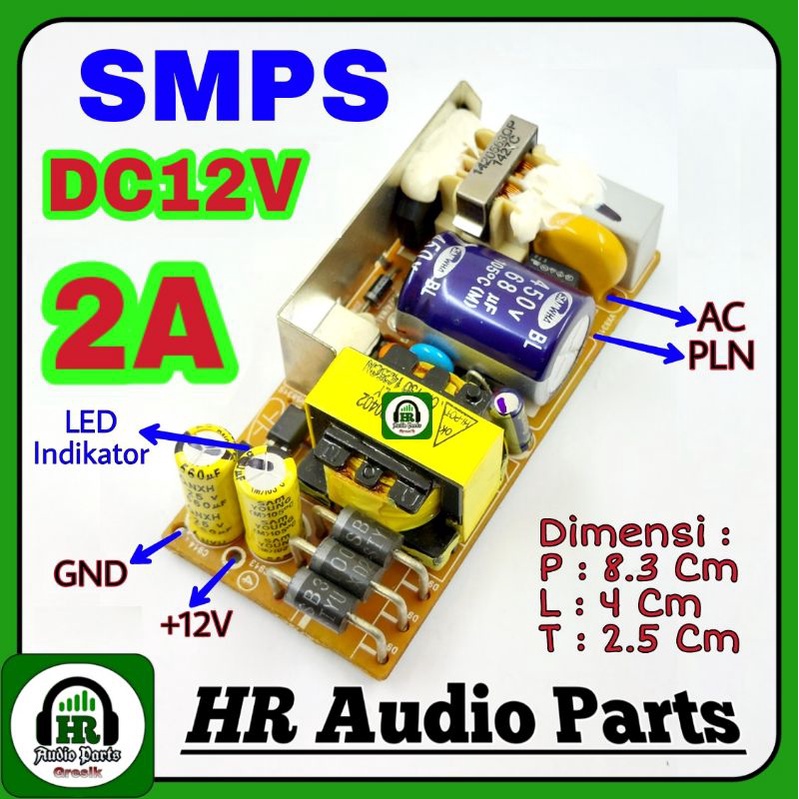 SMPS DC 12V Real 2A Built-in Brandet Switching Power Supply for Bias Class D / Tone Control Dll