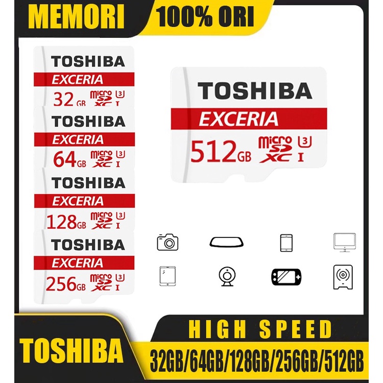 Toshiba Exceria Microsd Card 32GB/64GB/128GB/256GB/512GB CLASS 10 Micro SDHC UHS-Ⅰ Card M302-EA