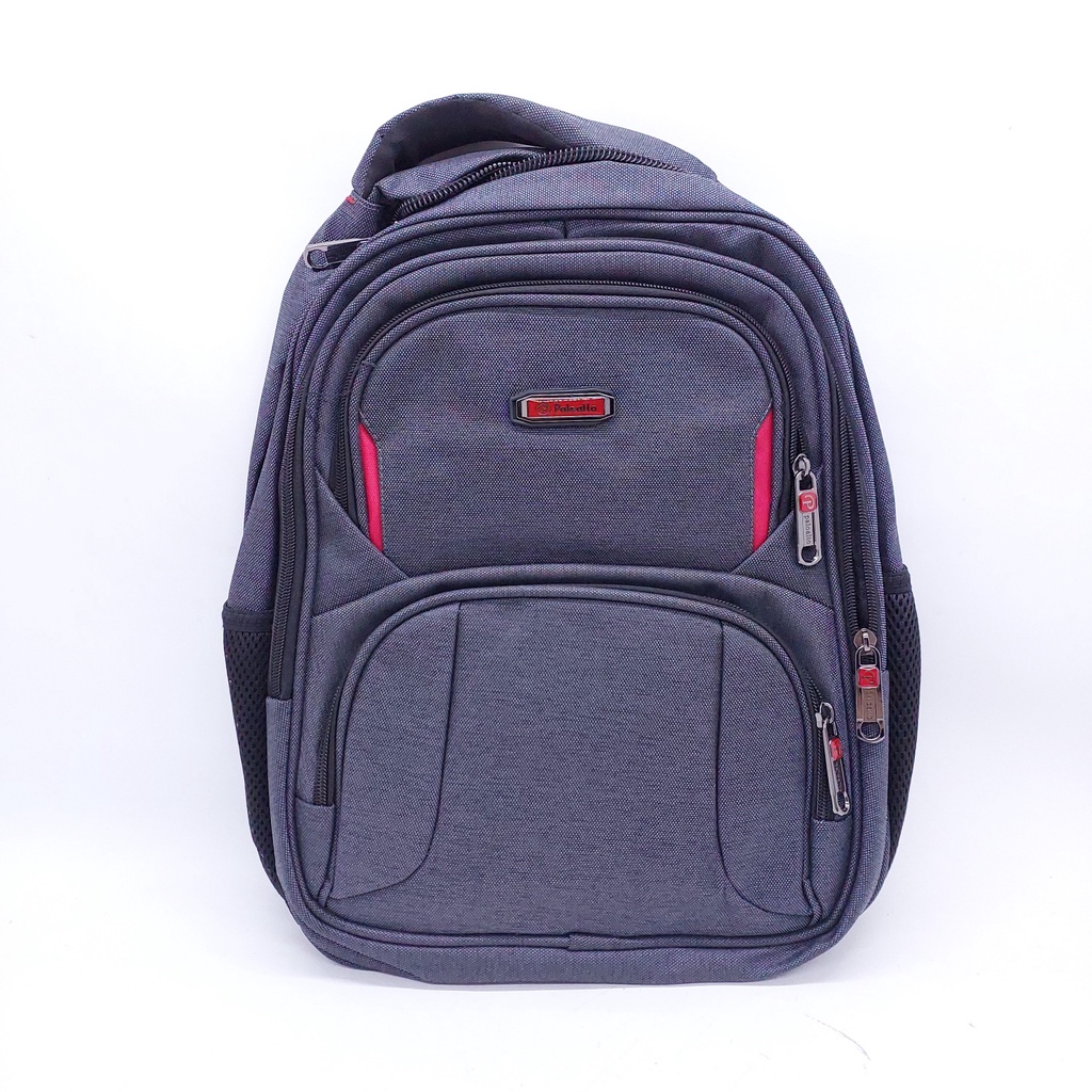 Tas Palo Alto Motif Garis 15&quot; COMPACT/ Ransel Laptop Alto BARU / Tas Laptop Polo Alto MURAH ORIGINAL / Tas punggung sekolah SD SMP SMA KULIAH KERJA / TAS SLOT PENSIL GRATIS JAS HUJAN / TAS TEBAL KUAT ORIGINAL ASLI