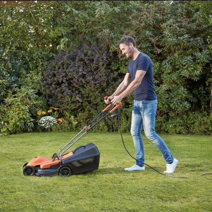 Mesin Potong Rumput Dorong Electric Listrik Lawn Mower Black Decker