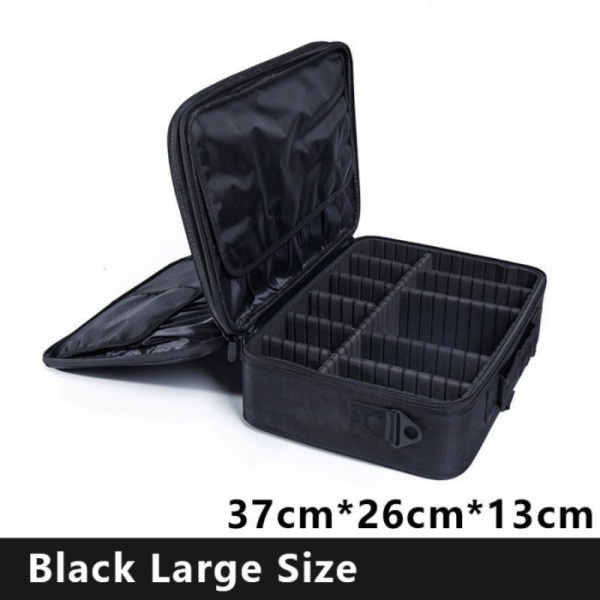

Promo Tas Kosmetik Make Up Travel Organizer Bag Wanita 37cm - X3235 - Black Murah