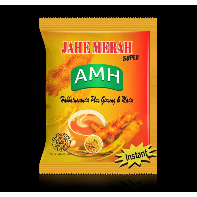 

AMH JAHE MERAH HERBAL RENTENG 10X20 GR