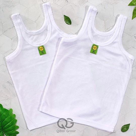 Kaos Dalam Anak Singlet Putih Polos Halus Murah KARMILA Size S-M-L-XL-LLL Kaos Lektong Harian Anak Murah adem