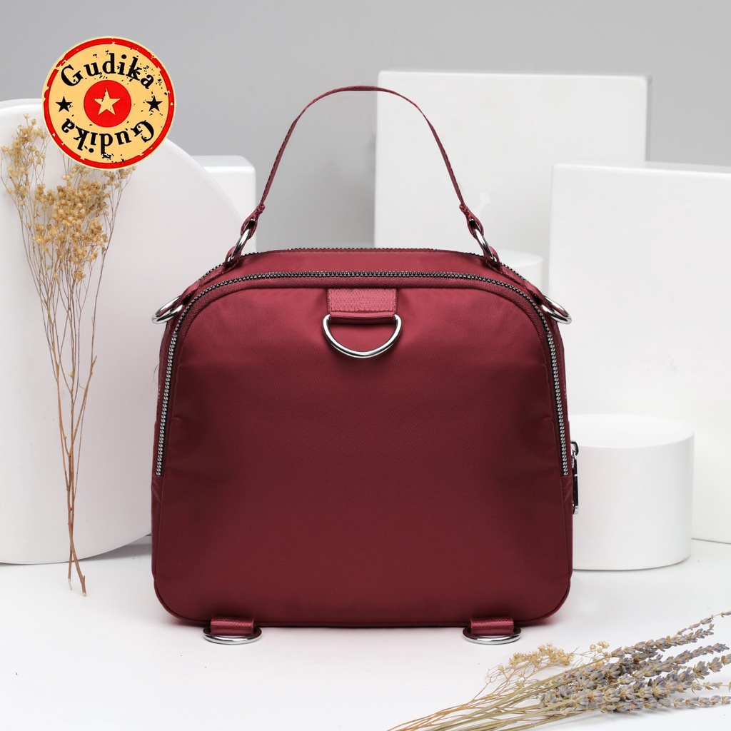 PROMO GUDIKA 2008 - Tas Ransel Wanita Kekinian Import Original Terbaru Bahan Nilon Waterproof Anti Air Premium Korea bisa muat banyak barang banyak slot kocek terlaris - tas wanita - tas cewek - tas kerja - tas laptop - rangsel - gudika bag - tas gudika