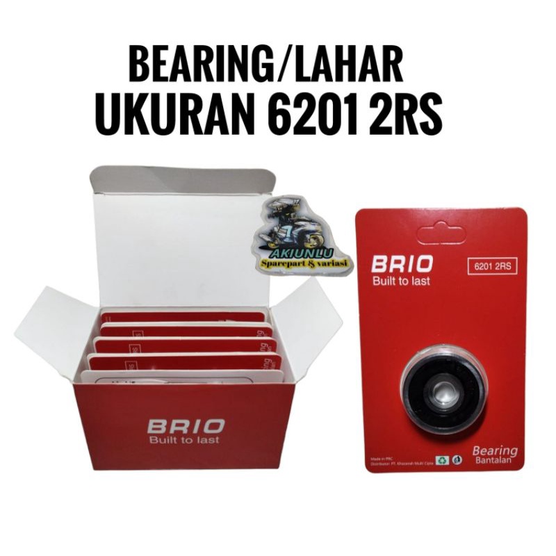 [ HARGA GROSIR ] BEARING/LAHAR BANTALAN RODA 10PCS UKURAN 6201 2RS