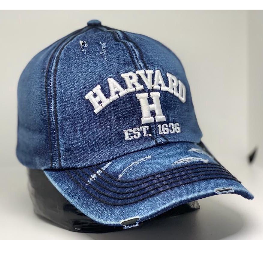 Topi Baseball Harvard bahan jeans Pria Dan Wanita Model Baru 2023/Topi Bahan Jeans Premium clasic