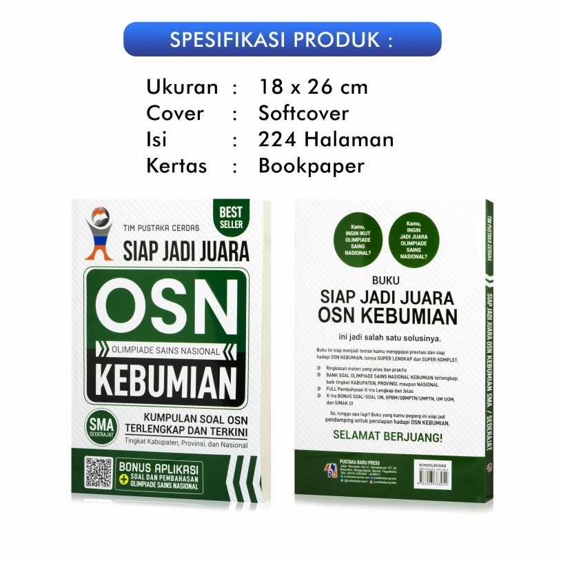 Buku SIAP JADI JUARA ( OSN ) KEBUMIAN Jenjang SMA - Pustaka Baru Press