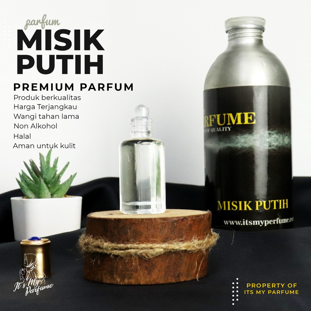 PARFUM MINYAK WANGI MISIK MUSIK PUTIH 12 ML ASLI 100% ORIGINAL TEKSTUR KENTAL MURNI BY LABOR