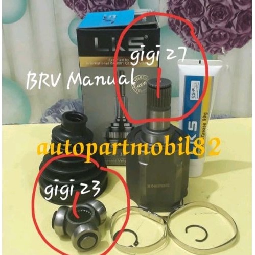 CV.Joint Dalam As Roda Depan Dalam Honda BRV Manual