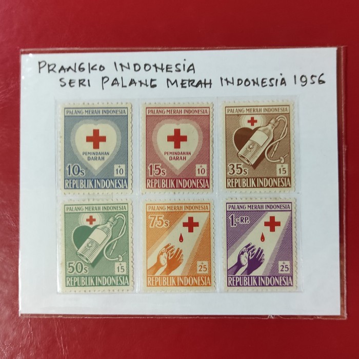 

✨NEW✨ - Perangko Indonesia Seri Palang Merah Indonesia 1956