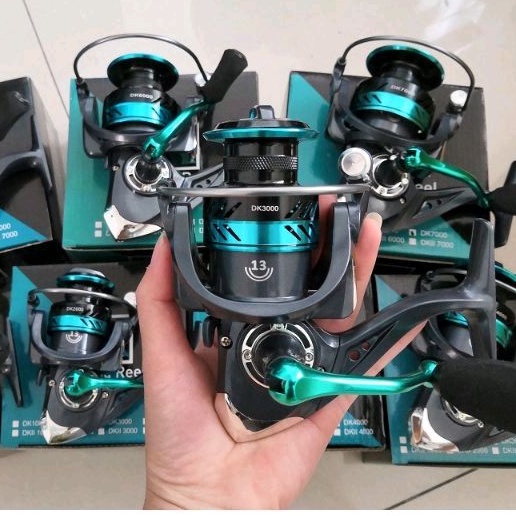 Reel Pancing Metal Dk Series 13bb, Fukushima KOI 10 bb uk 800 1000 2000 3000 maxdrag 17kg rell rel