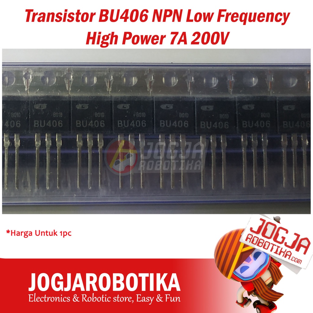Transistor BU406 NPN Low Frequency High Power 7A 200V