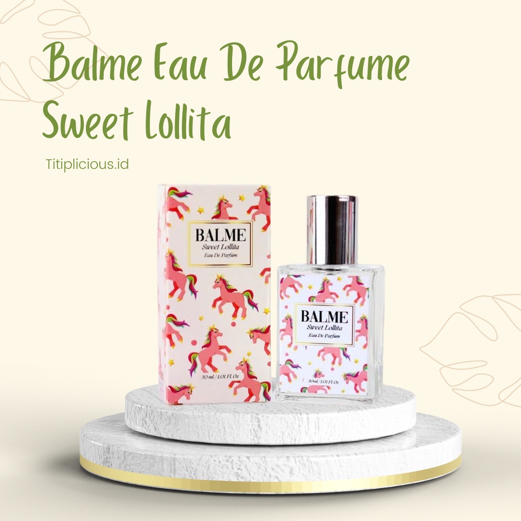 Balme Parfum Parfume Farfum Minyak Wangi Wanita Pria Cewek Cowok Anak Unisex Tahan Lama Dan Wangi Semprot Spray Roll On 24 Jam Non Alkohol Original 100% Sweet Lollita