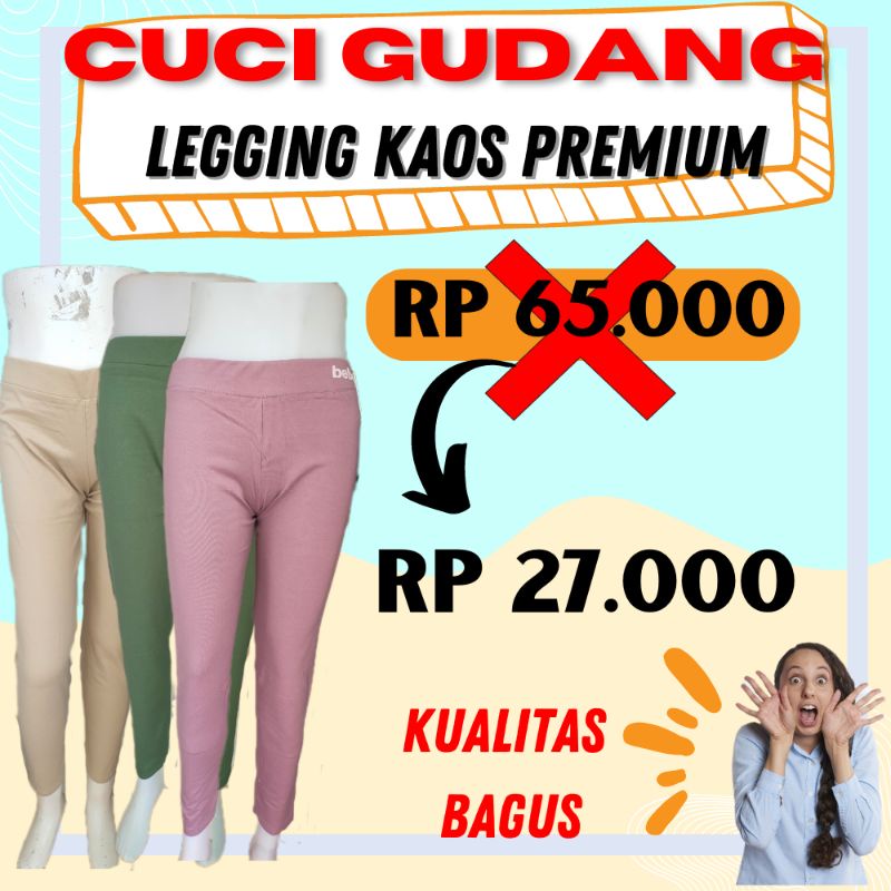 LEGGING KAOS PREMIUM PANJANG WANITA JUMBO legging kaos panjang stretch wanita besar bigsize premium legging kaos dalaman Daleman legging import wanita fashion perempuan cewek cewe terbaru terkini nyaman skinny