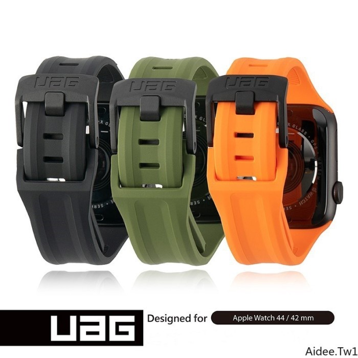 Uag Strap Apple Watch Silicone Tali Strap Rubber Iwatch 38 40 42 44 Mm #Original