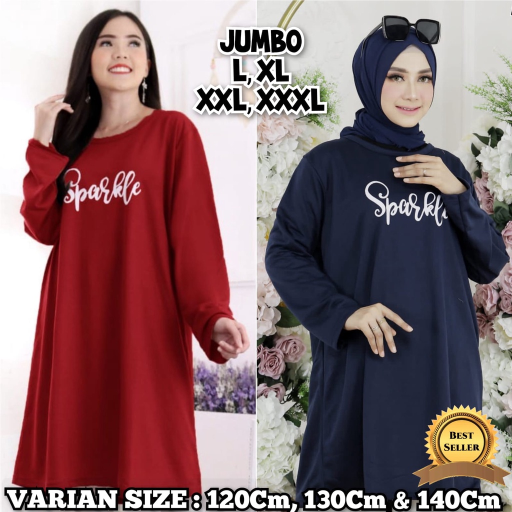 TUNIK JUMBO WANITA - LD120cm - LD130 - LD140