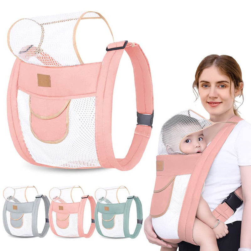 Baby Carrier Breathable Ringan, Baby Carrier Double Layer Mesh, Bayi Ergonomis