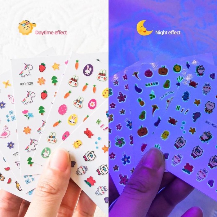 Sticker Kuku Anak Glow in The dark Anak Perempuan