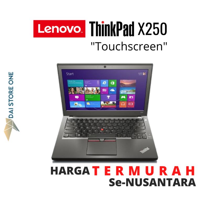 Laptop Lenovo X250 Core i5 Gen5 Touchscreen Bergaransi