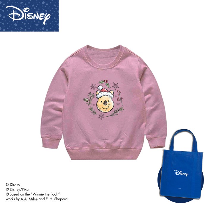 Disney Crewneck Kids / Sweater Anak Winnie The Pooh Christmas WTP22