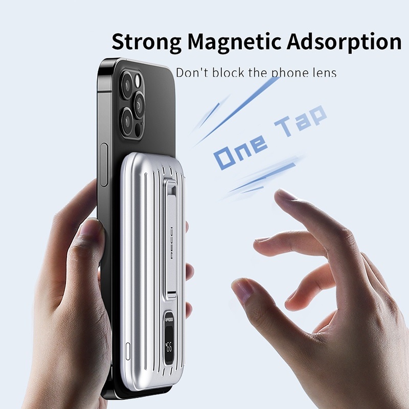 RECCI RPB-P23 10000mAh Powerbank - PD 20W and Wireless Charging 15W - Powerbank Terbaru dari RECCI dengan 15W Wireless Charge