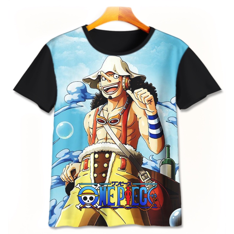 Kaos 3D Anak | Baju Printing | Kaos 3D - Kaos Anime One Piece Karakter Usop Usopp Kaos Printing Anak