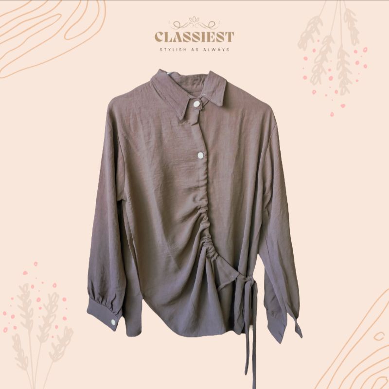 BLOUSE KEMEJA CRINKLE SERUT